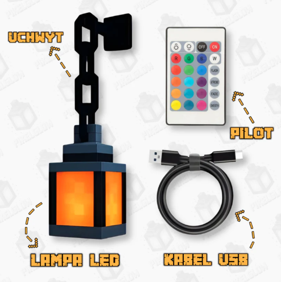 latarnia LED Minezone™ w stylu Minecraft